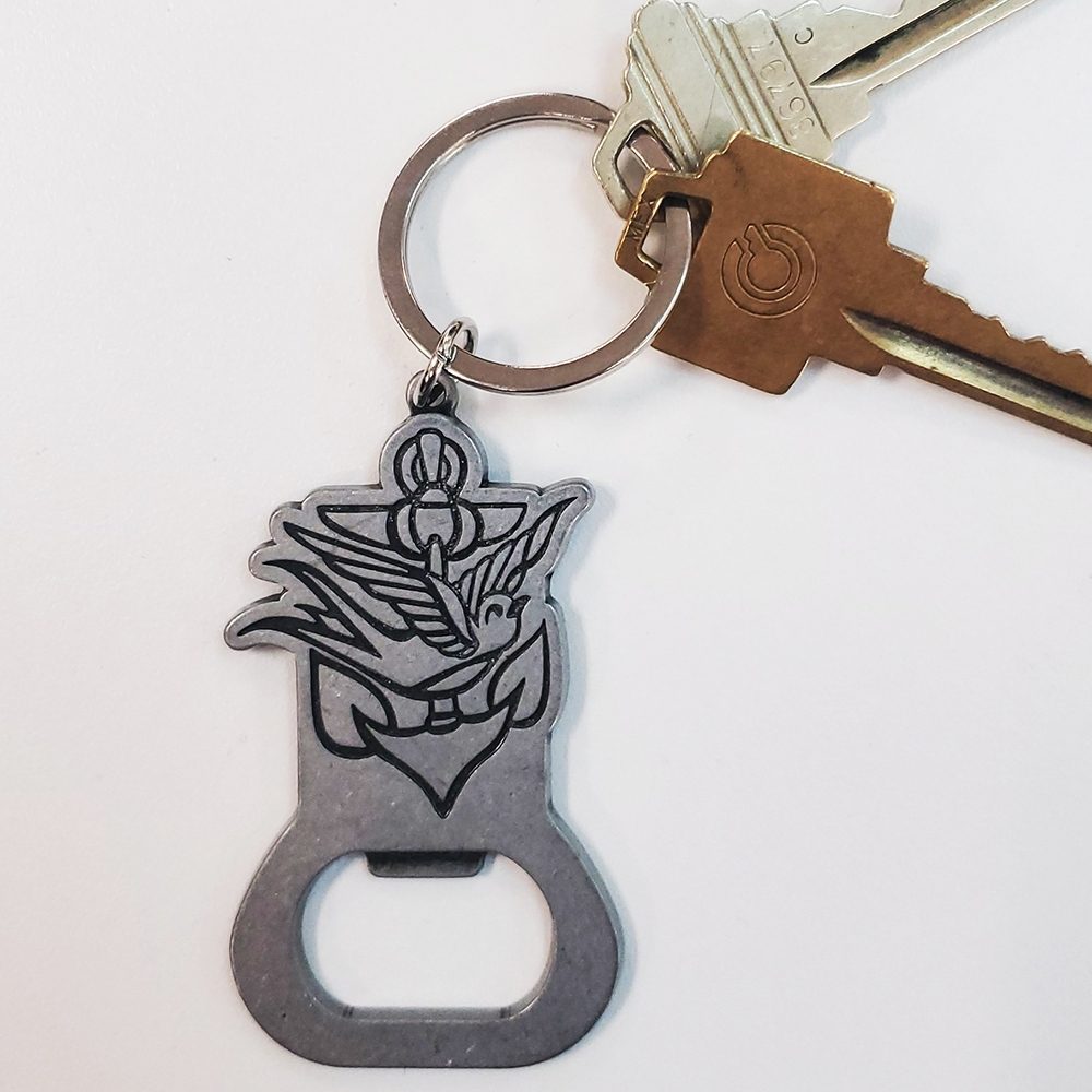 Anchor Bottle Opener Keychain