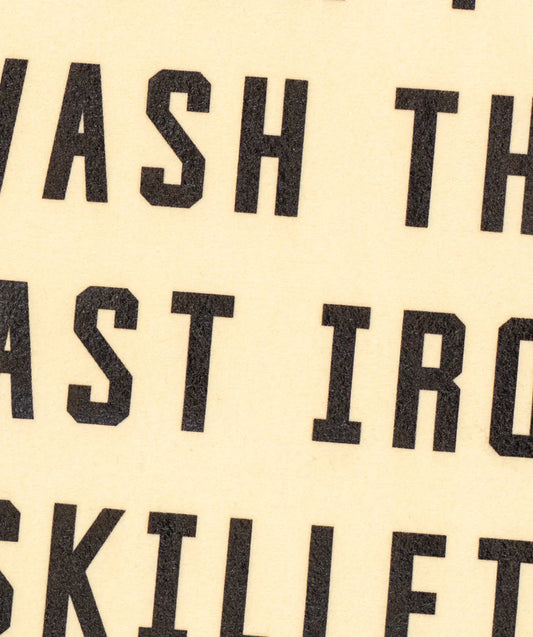 Don't Wash The Cast Iron Skillet Flag