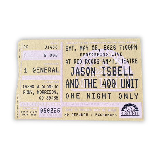 Red Rocks 2026 Scrim Felt Giant Ticket