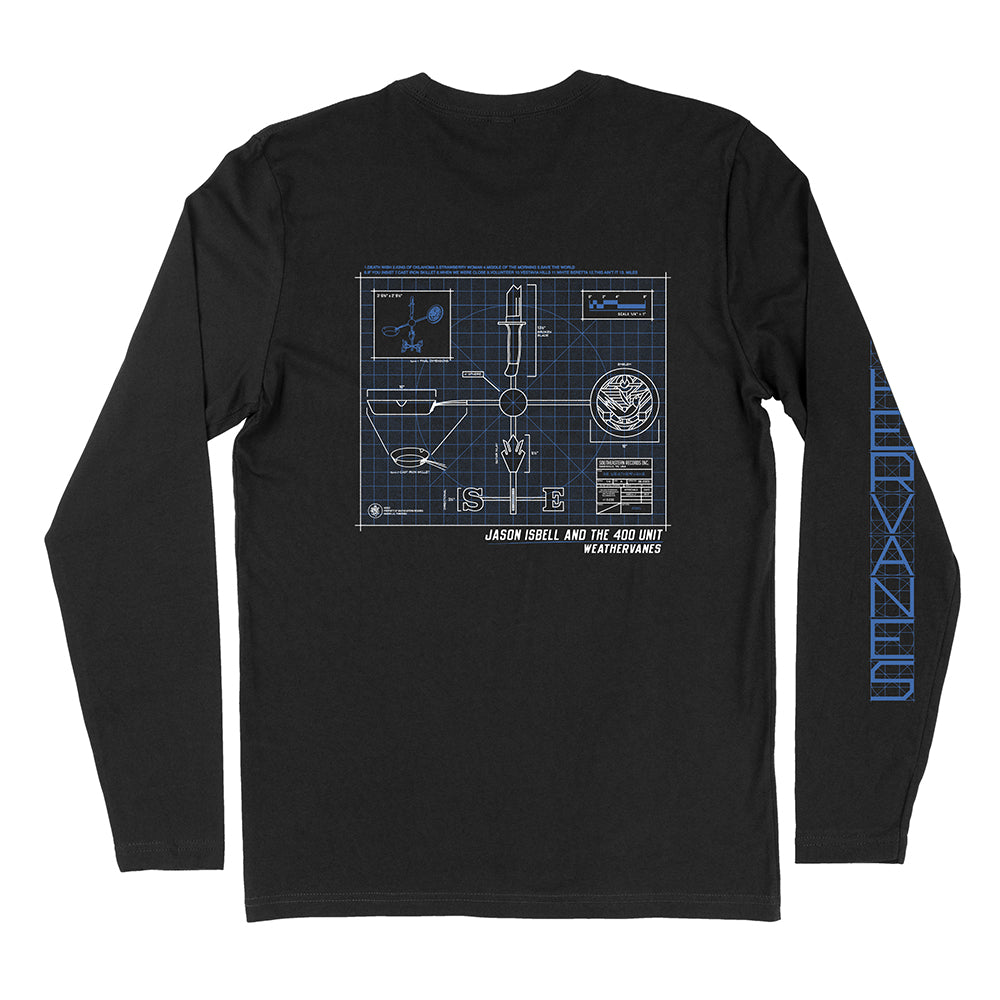 Long Sleeve Weathervanes Blueprint T