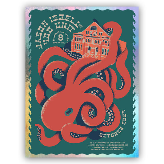 POSTER - Eight Nights At The Ryman 2024  - Foil Print